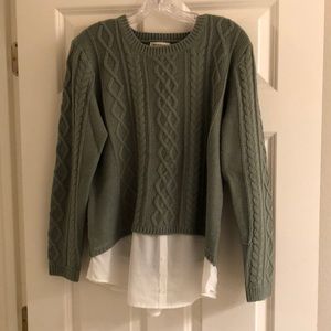 Olive green sweater